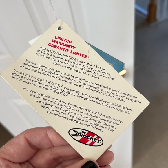 NWT. Joe Rocket Ladies Pink and Black Leather Aura Jacket. Size large. - Picture 12 of 12